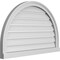 Ekena Millwork Round Top Surface Mount PVC Gable Vent: Functional, w/ 2"W x 2"P Brickmould Sill Frame, 34"W x 22"H GVPRT34X2203SF - alternate 5